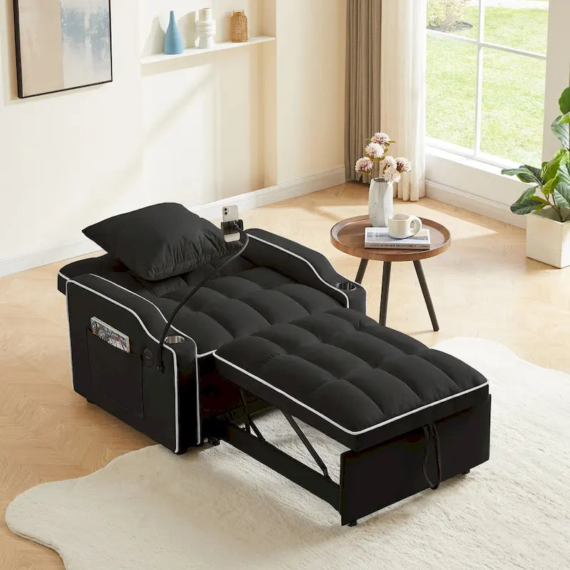 Canapé-lit pliant coulissant réglable / Fauteuil convertible une place