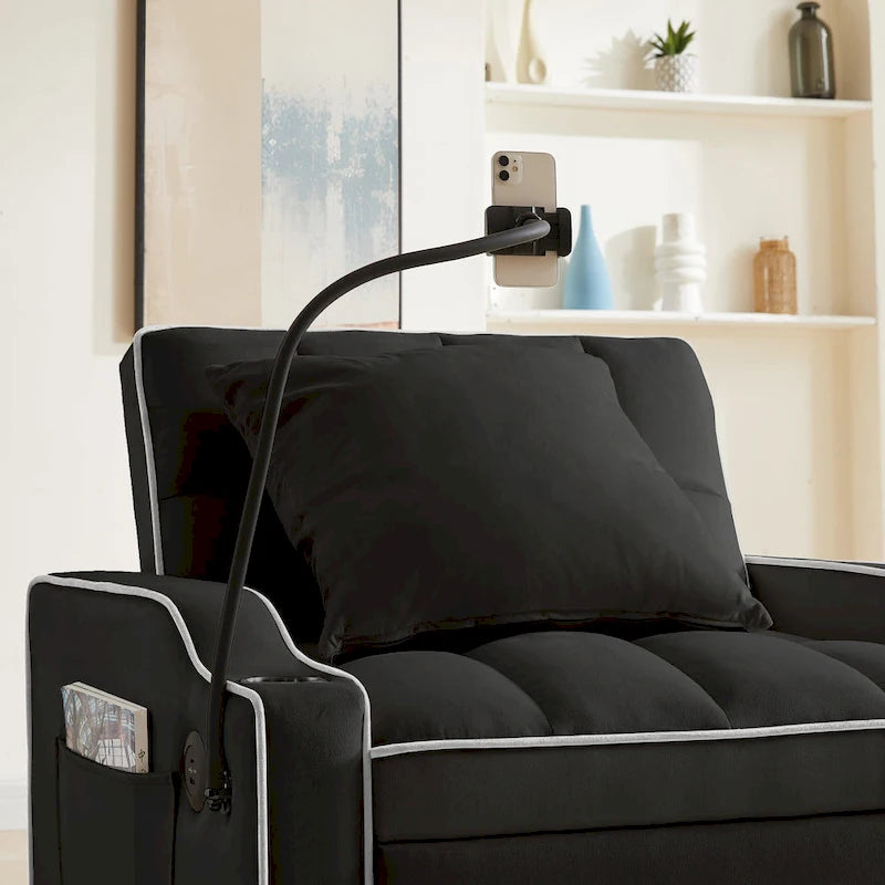 Canapé-lit pliant coulissant réglable / Fauteuil convertible une place
