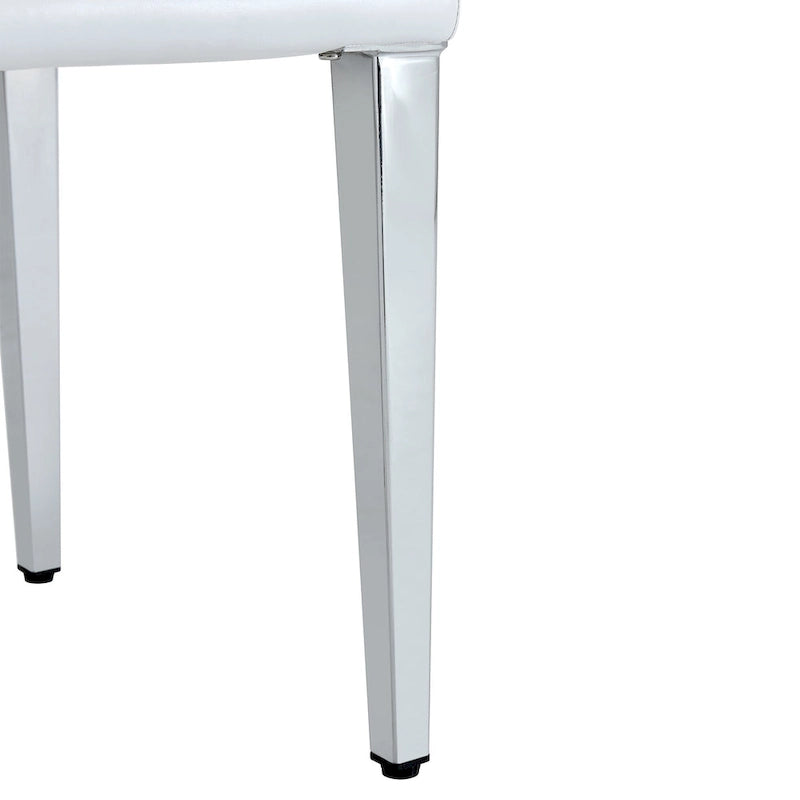 Chaise de salle à manger de style moderne avec pieds en métal