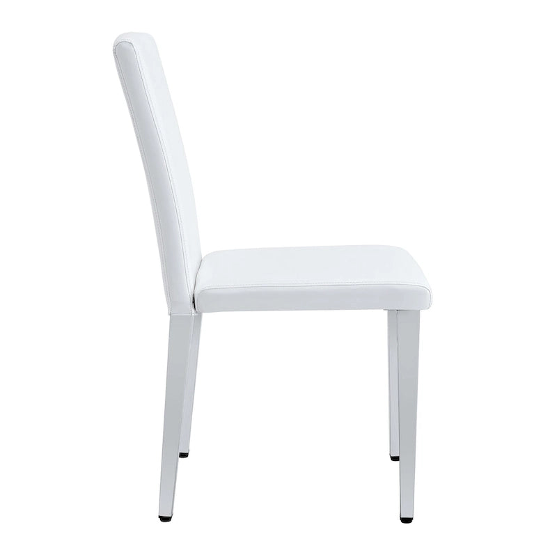 Chaise de salle à manger de style moderne avec pieds en métal