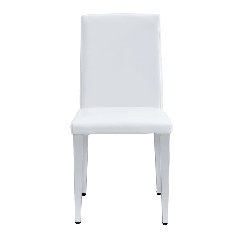 Chaise de salle à manger de style moderne avec pieds en métal