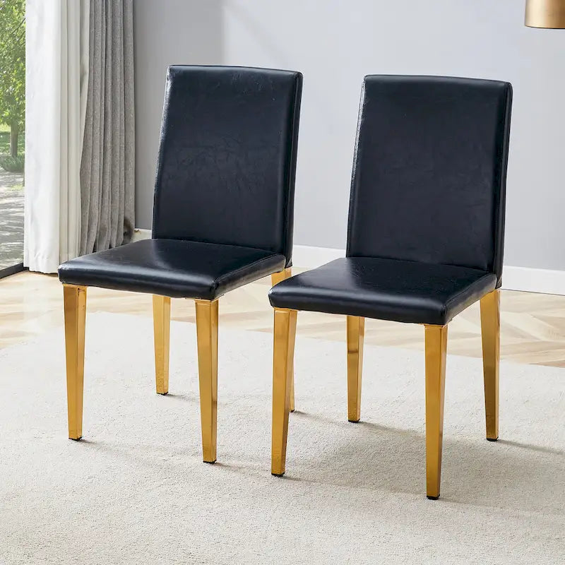 Chaise de salle à manger de style moderne avec pieds en métal