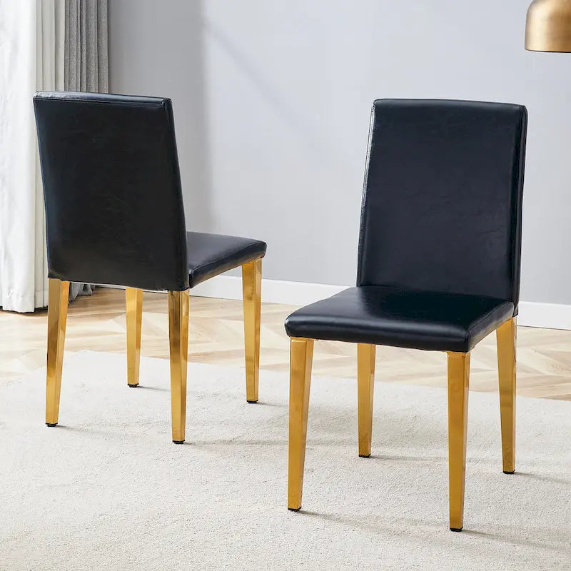 Chaise de salle à manger de style moderne avec pieds en métal