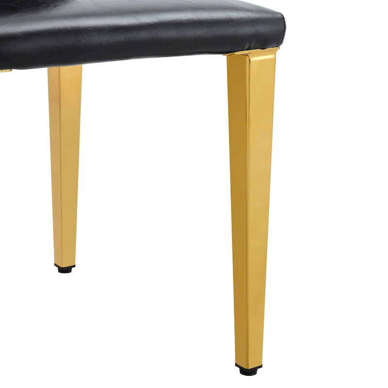 Chaise de salle à manger de style moderne avec pieds en métal