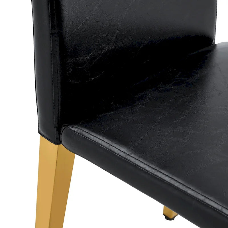 Chaise de salle à manger de style moderne avec pieds en métal