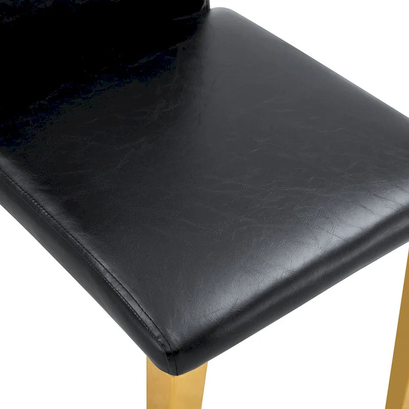 Chaise de salle à manger de style moderne avec pieds en métal
