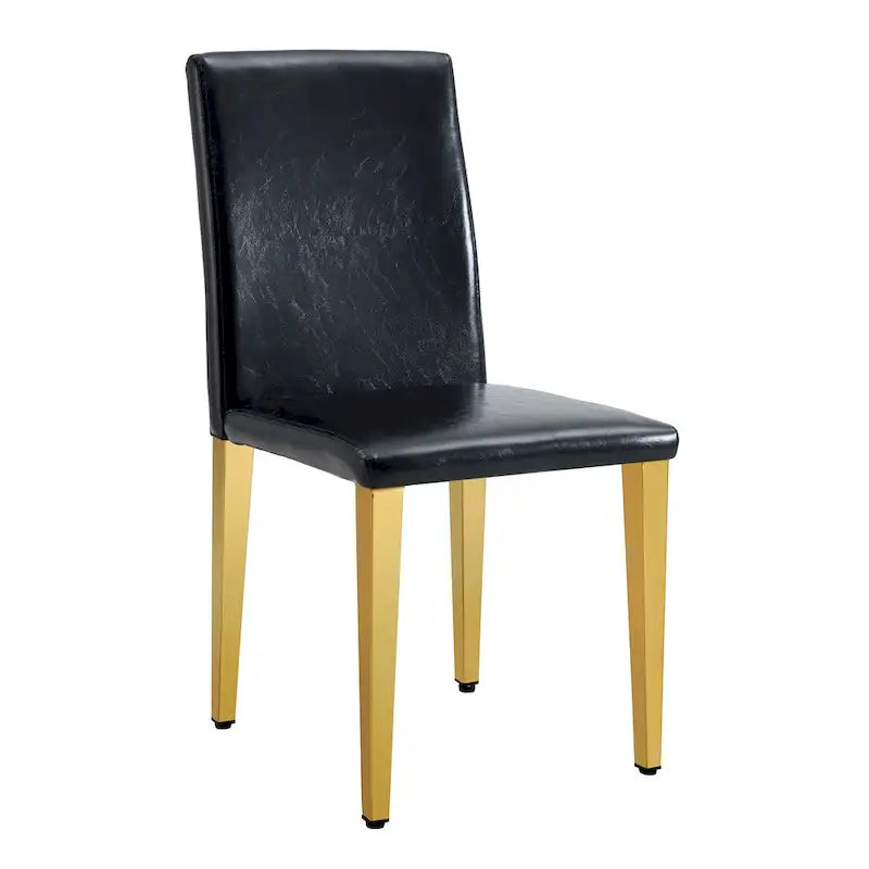 Chaise de salle à manger de style moderne avec pieds en métal