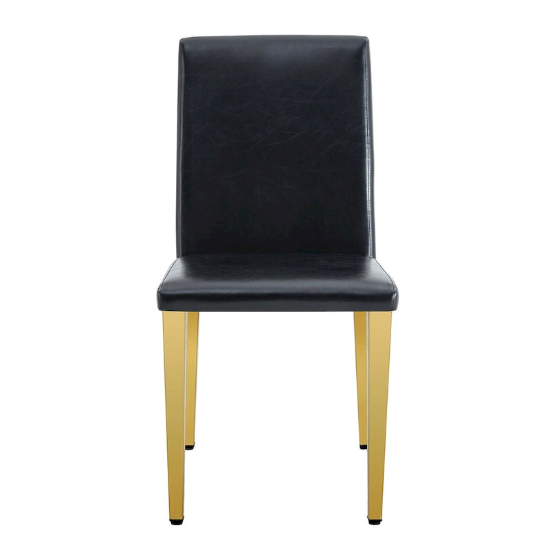 Chaise de salle à manger de style moderne avec pieds en métal