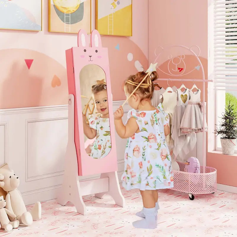 Armoire à bijoux sur pied pour enfants