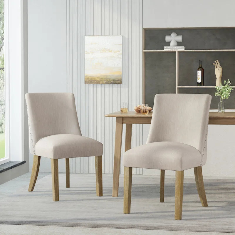 Chaises de salle à manger rembourrées (lot de 2)