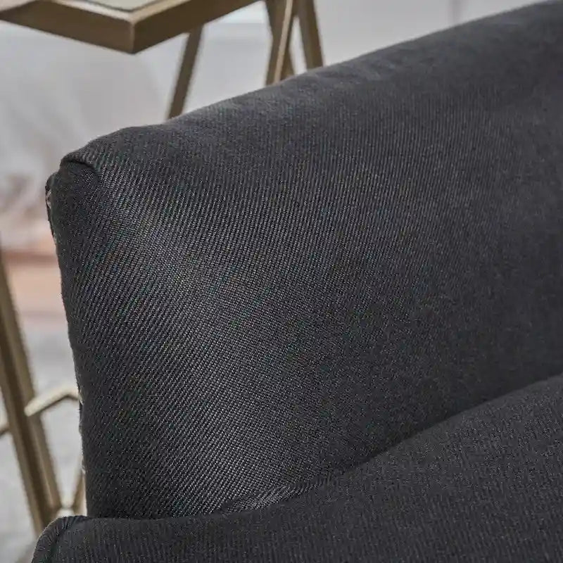 Fauteuil inclinable électrique en tissu capitonné