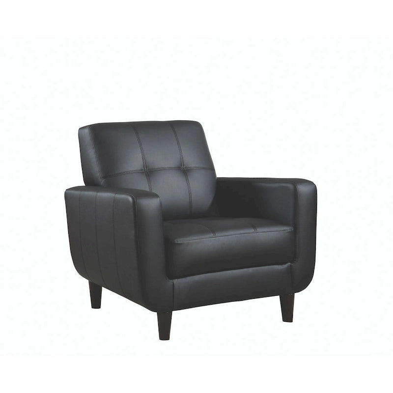 Chaise noire de transition