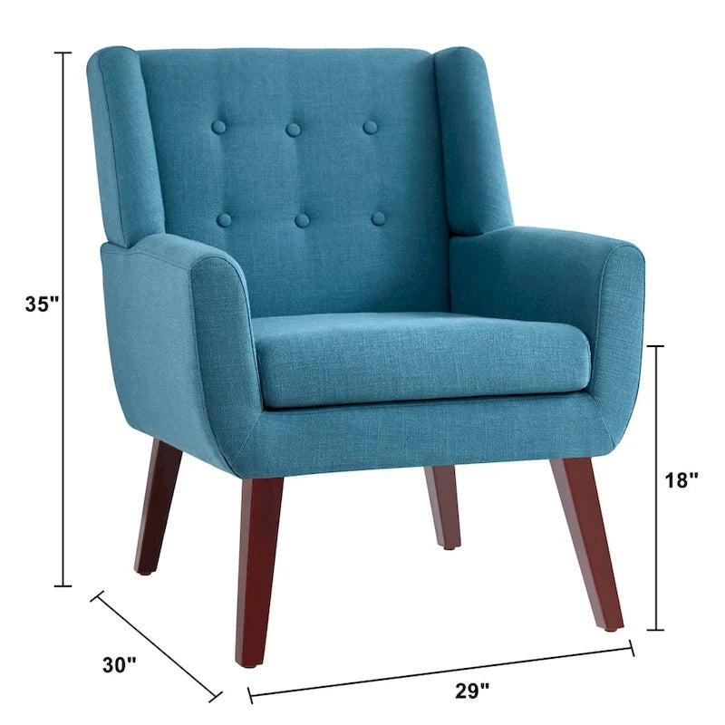 2 fauteuils d'appoint modernes capitonnés