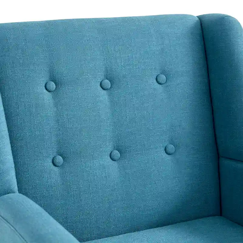 2 fauteuils d'appoint modernes capitonnés