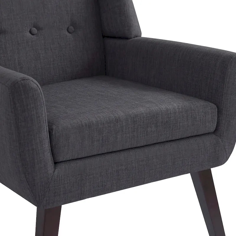 2 fauteuils d'appoint modernes capitonnés