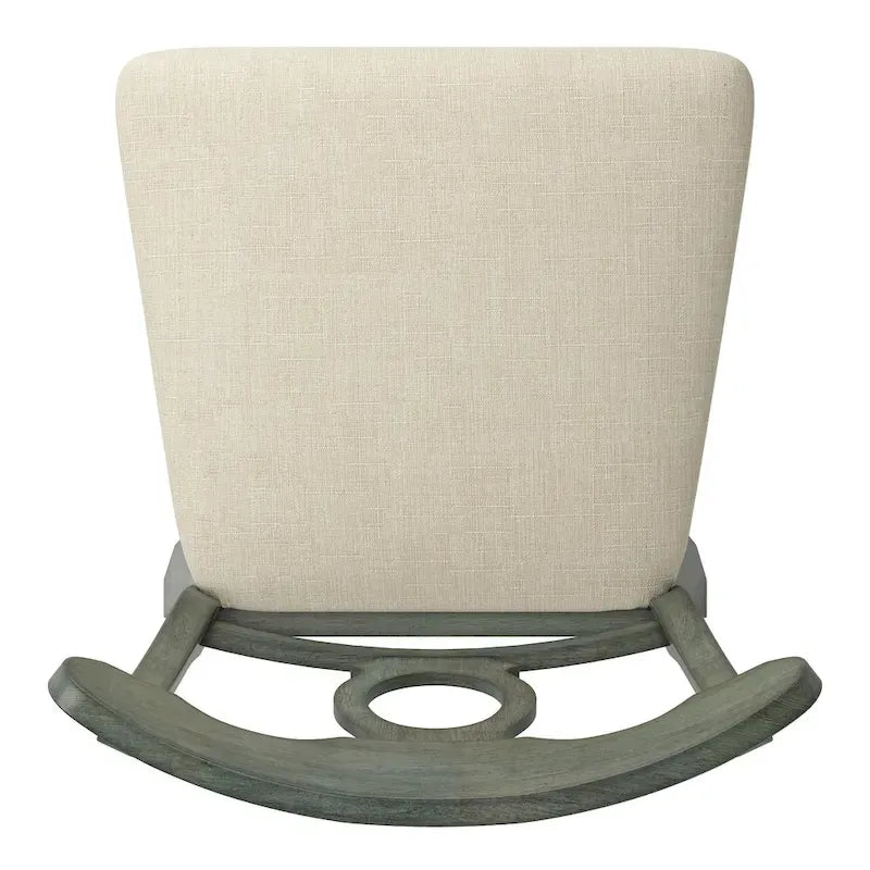 Chaise pivotante élégante en bois massif (avec dossier)