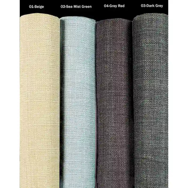 Pouf carré capitonné à 4 boutons de couleur unie