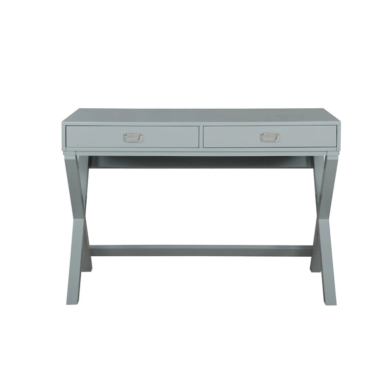 Bureau d'écriture avec tiroirs et piètement en X