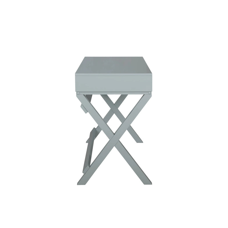 Bureau d'écriture avec tiroirs et piètement en X