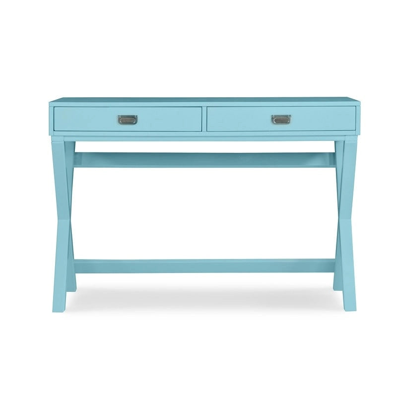 Bureau d'écriture avec tiroirs et piètement en X