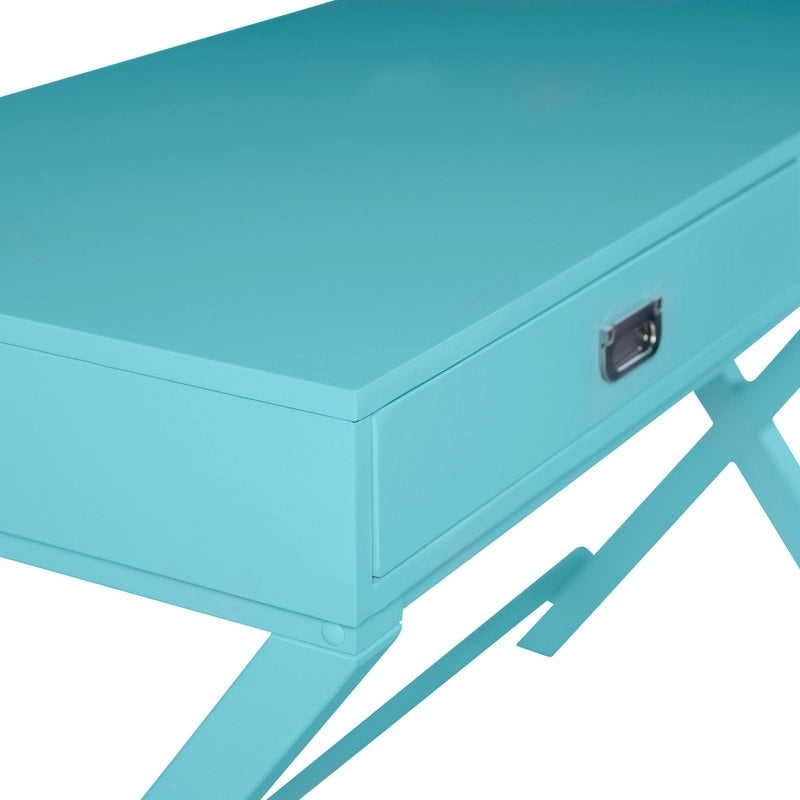Bureau d'écriture avec tiroirs et piètement en X