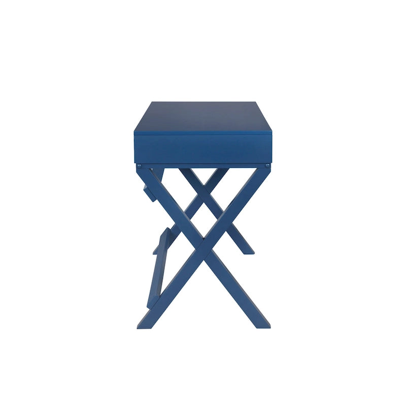 Bureau d'écriture avec tiroirs et piètement en X