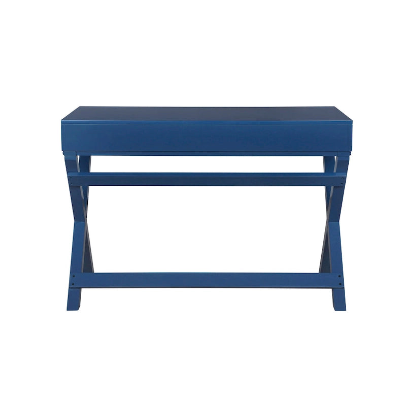Bureau d'écriture avec tiroirs et piètement en X