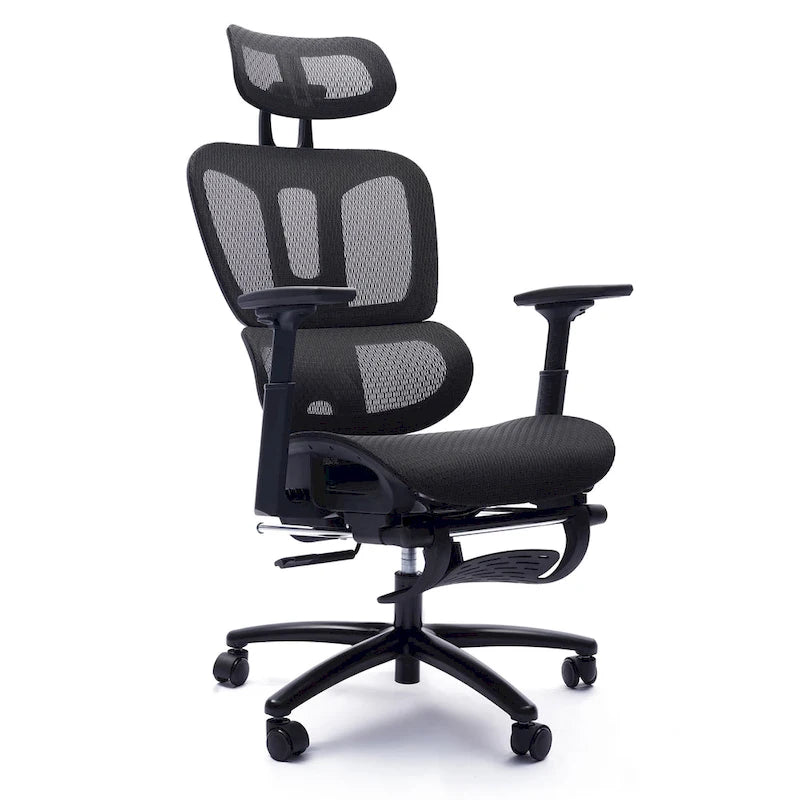 Chaise de bureau ergonomique en maille à dossier haut