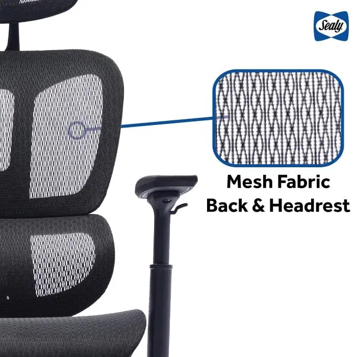 Chaise de bureau ergonomique en maille à dossier haut