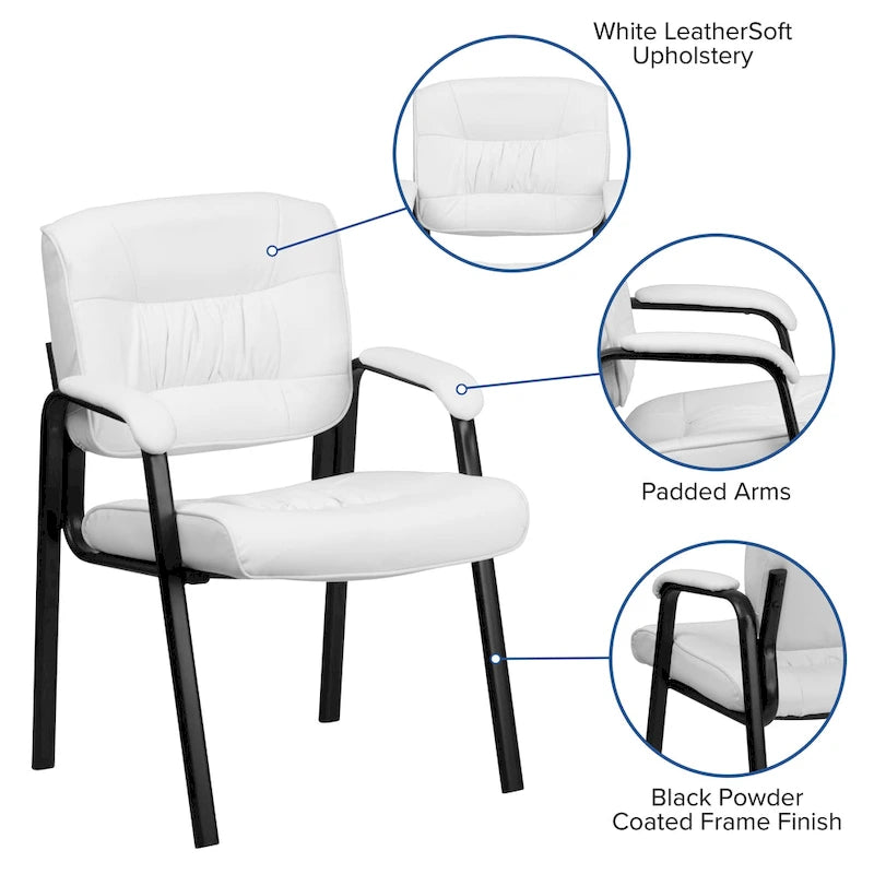Fauteuil de réception capitonné avec accoudoirs rembourrés - 23,25L x 26P x 36H