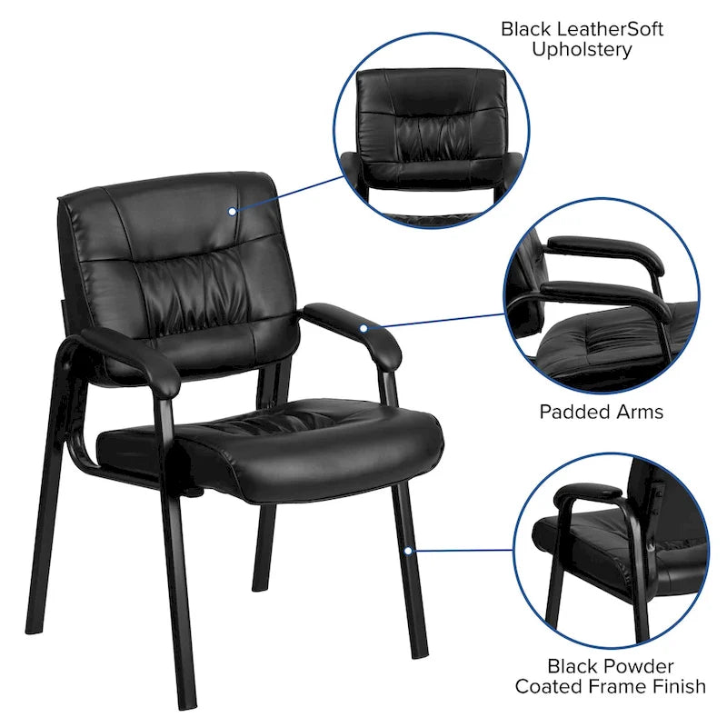 Fauteuil de réception capitonné avec accoudoirs rembourrés - 23,25L x 26P x 36H