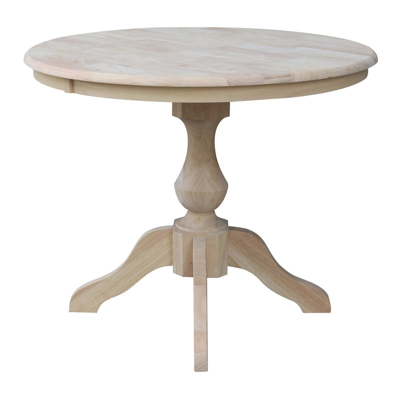 Table de salle à manger ronde à piétement central de 36 pouces