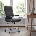 Fauteuil de bureau pivotant de direction (avec piètement chromé)
