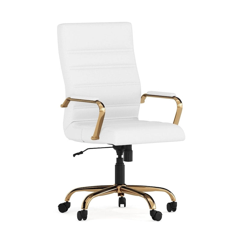 Fauteuil de bureau pivotant de direction (avec piètement chromé)