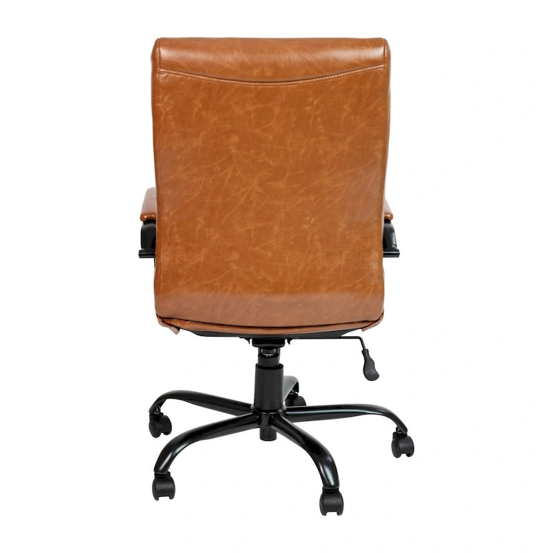 Fauteuil de bureau pivotant de direction (avec piètement chromé)