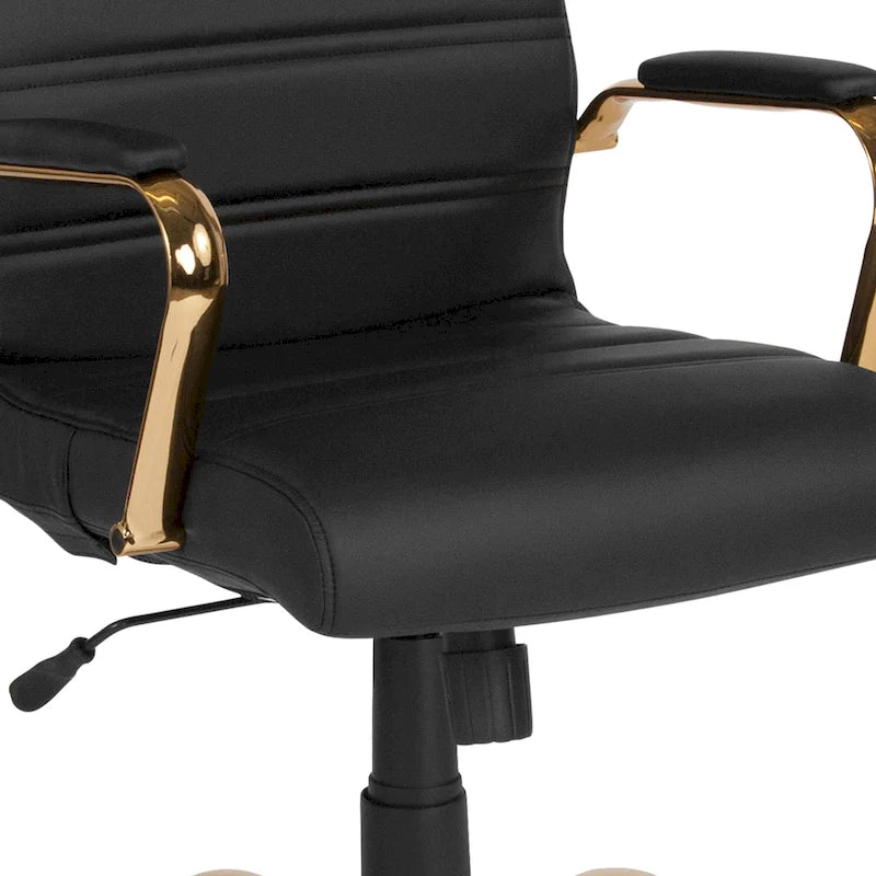 Fauteuil de bureau pivotant de direction (avec piètement chromé)