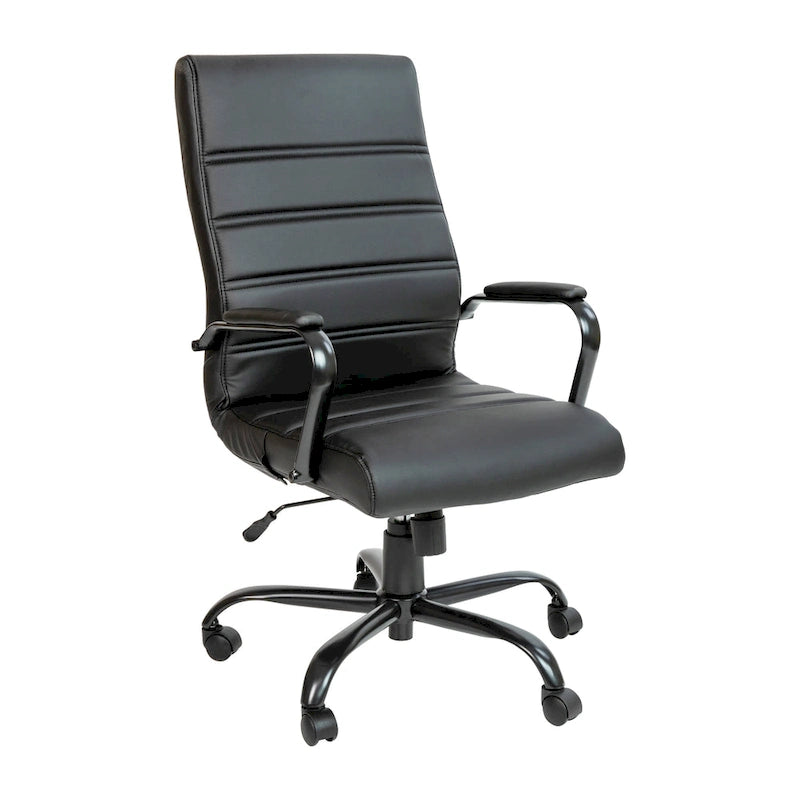 Fauteuil de bureau pivotant de direction (avec piètement chromé)