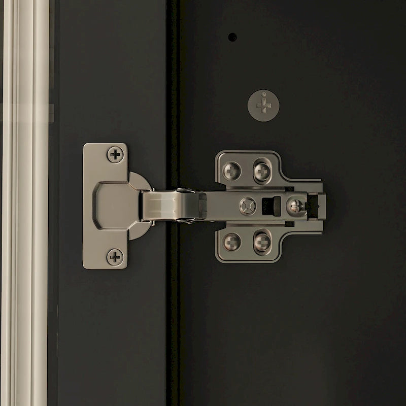 Bibliothèque Blanche avec Portes en Verre Vitrine Étagère de Rangement - 70.9H x 36.2W