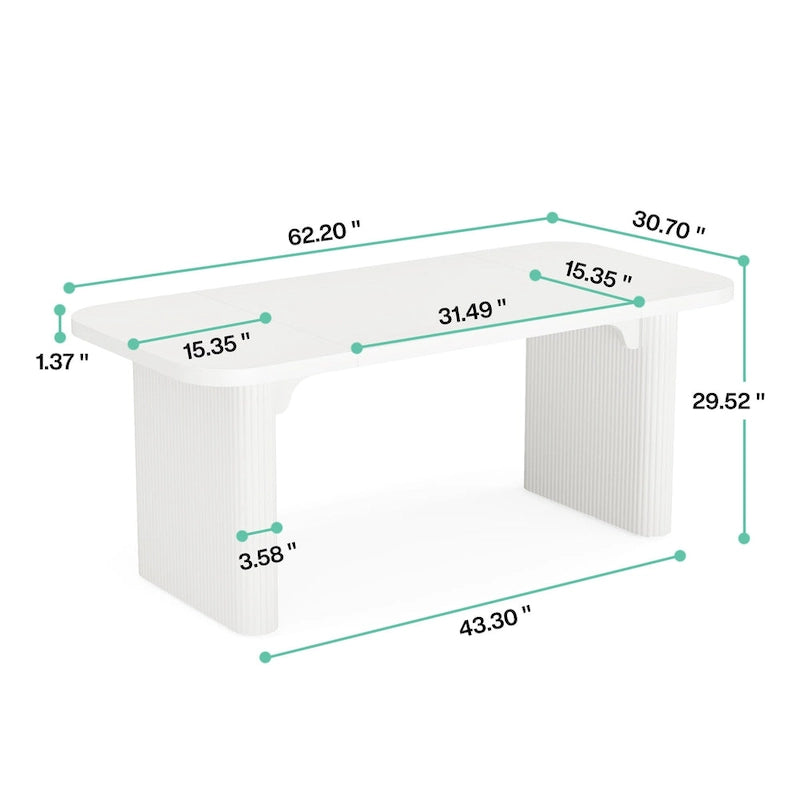 Bureau informatique de direction moderne de 160 cm pour bureau à domicile