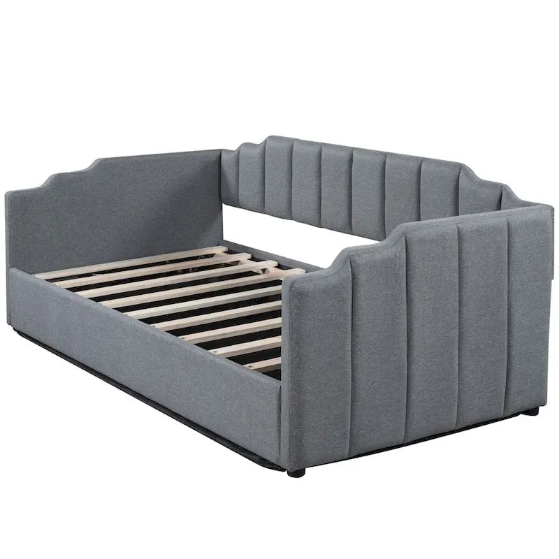 Lit de repos capitonné pour une personne (avec rangement sous le lit)