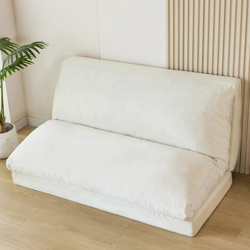 Pouf lit canapé convertible matelas de sol