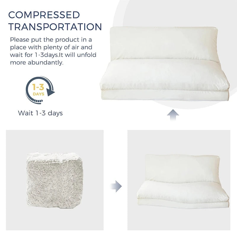 Pouf lit canapé convertible matelas de sol