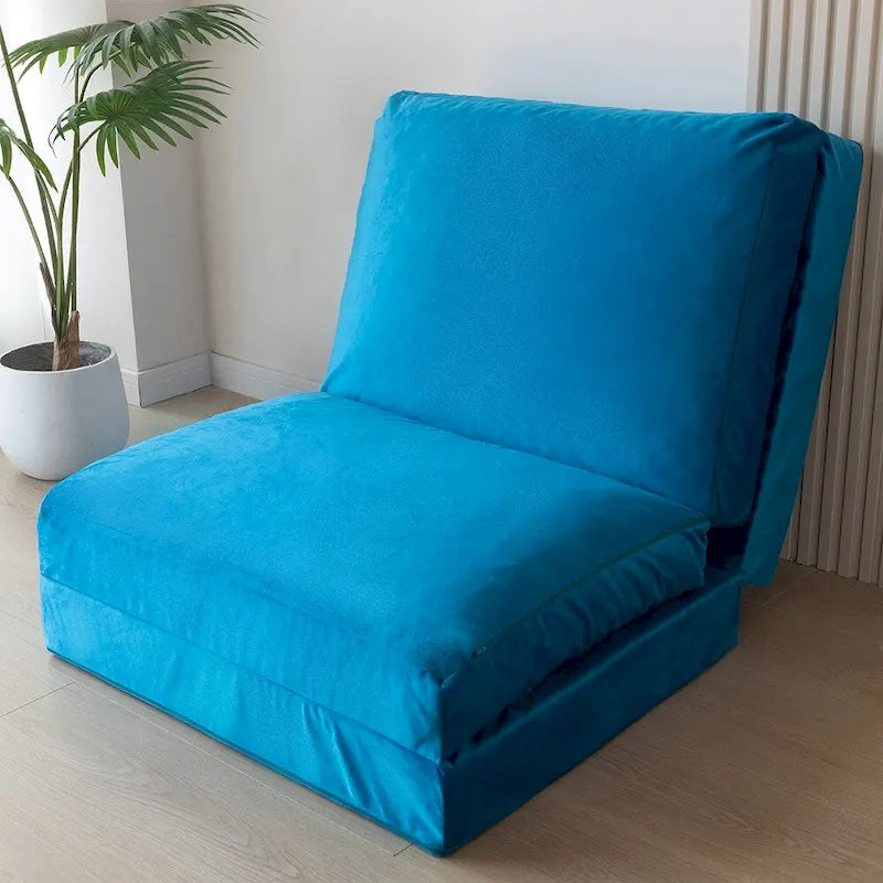 Pouf lit canapé convertible matelas de sol