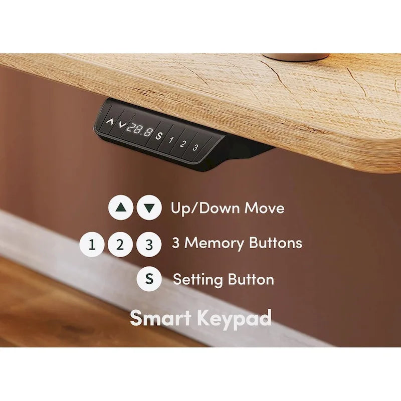 Bureau assis-debout électrique réglable en hauteur