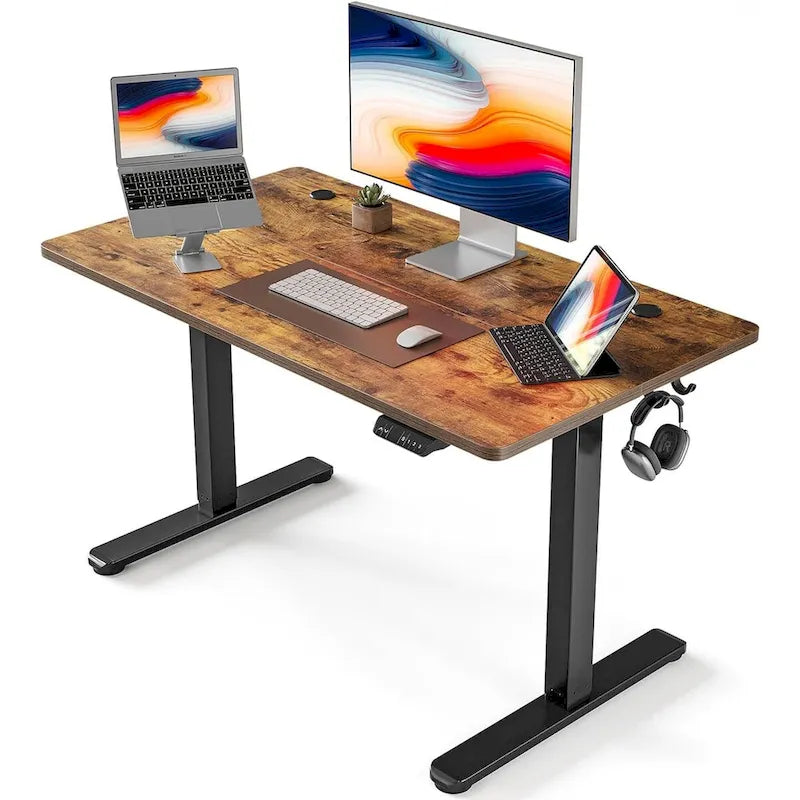 Bureau assis-debout électrique réglable en hauteur