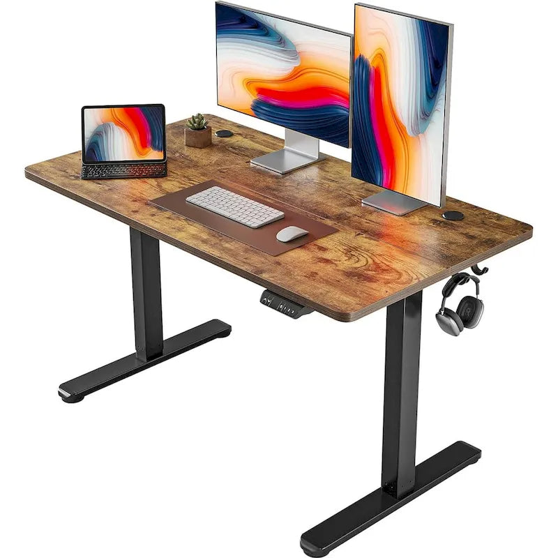 Bureau assis-debout électrique réglable en hauteur