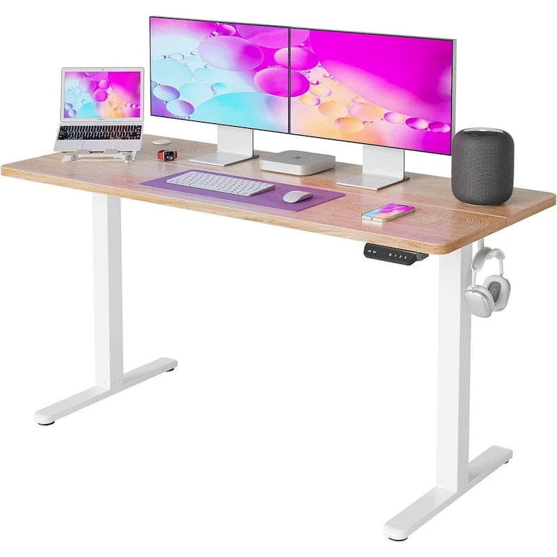 Bureau assis-debout électrique réglable en hauteur